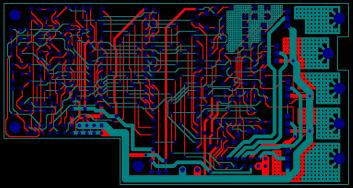User-terminal circuit board, with CPU