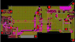 Power-supply circuit board for hand-held unit.