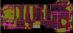 CPU/memory circuit board for hand-held unit.